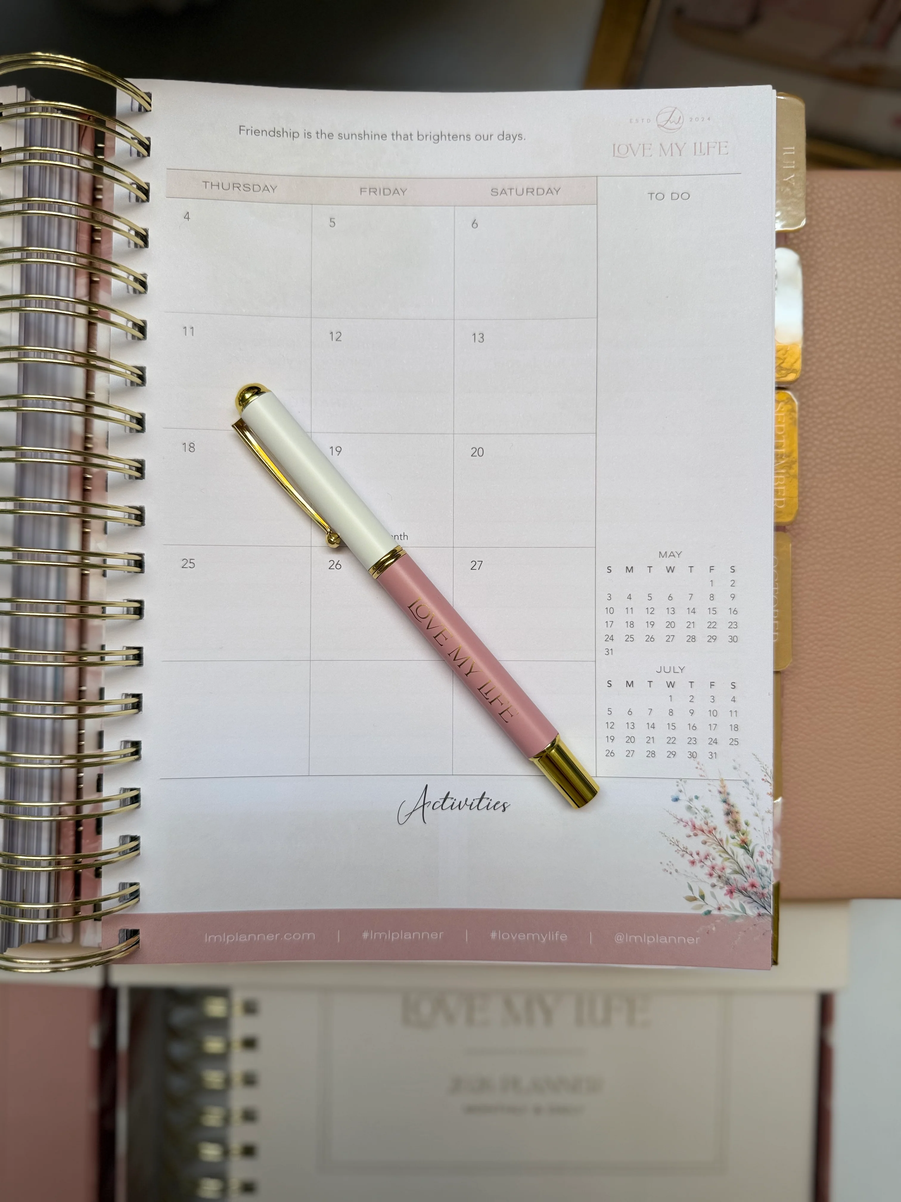 Signature Planner Pen - Smooth Ink Flow, Comfortable Grip, Monogrammed Love My Life Logo, Perfect for Everyday Use, 2026 Planner Compatible - Image 4