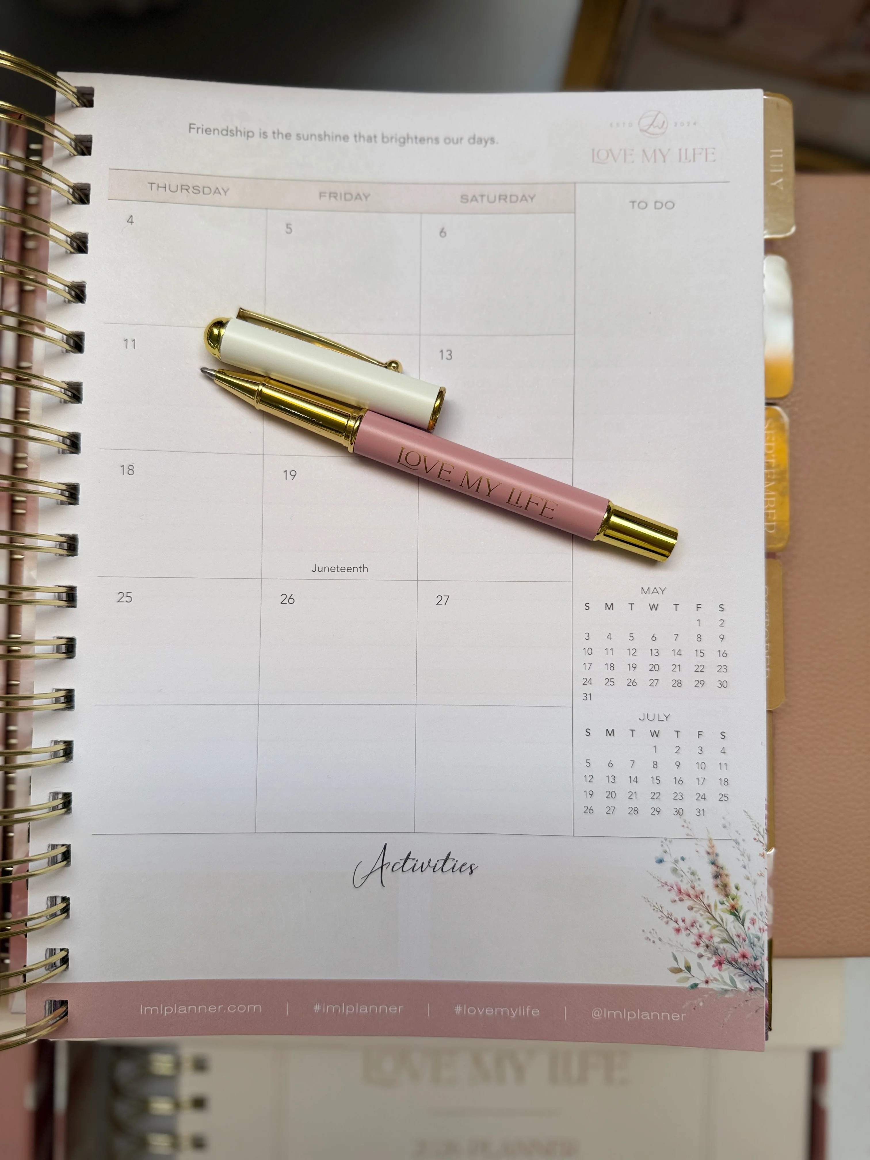 Signature Planner Pen - Smooth Ink Flow, Comfortable Grip, Monogrammed Love My Life Logo, Perfect for Everyday Use, 2026 Planner Compatible - Image 9
